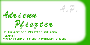 adrienn pfiszter business card